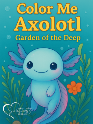 Color Me Axolotl (3) Garden of the Deep